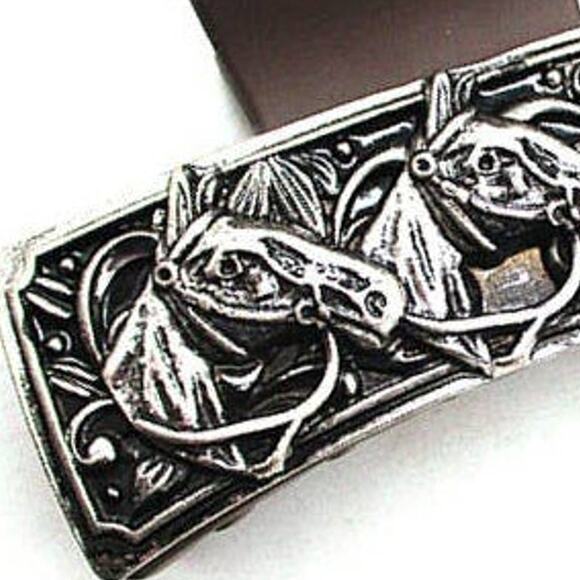 Western Horse Head Equestrian Hair Claw Clip - Picture 2 of 2